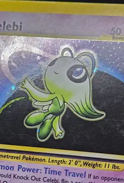 Celebi Pokemon Card 3/64 Neo Revelation Holo Rare Unlimited Holofoil Excellent - Image 2