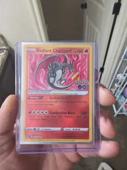 Radiant Charizard 011/078 Pokemon GO Ultra Rare Holo Set Shiny Pokemon Card TCG - Image 1
