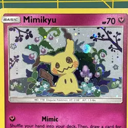 Mimikyu Promo SM163 Team Up Blister Pokemon Card Sun & Moon Holo - Image 3