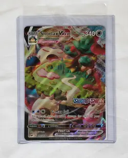 🔥 Pokemon TCG 🔥 Snorlax VMax 142/202 Jumbo Oversize Promo Card ✈ Sealed 🚀 - Image 1