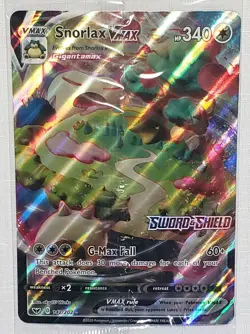 🔥 Pokemon TCG 🔥 Snorlax VMax 142/202 Jumbo Oversize Promo Card ✈ Sealed 🚀 - Image 3
