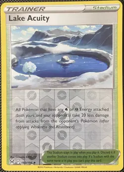Lake Acuity 160/196 Swsh11: Lost Origin Reverse Holo - Pokemon Card - Image 1
