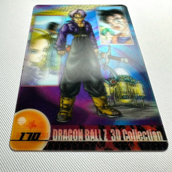S1771 Trunks 3D 170 Japanese Dragon Ball x Morinaga Clear Wafer Card - Image 2
