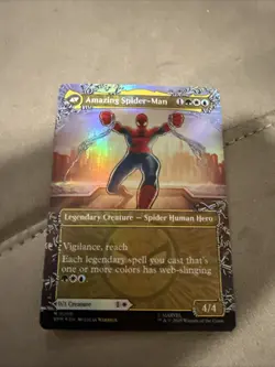 NM Borderless Foil Peter Parker, MTG, Marvel's Spider-Man, Magic, 208 - Image 2