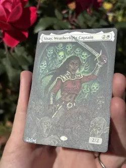 Magic the Gathering Hand-Painted Sisay, Weatherlight Captain by Grim Alters - Image 2