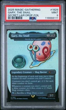 Gary, The Snail 2025 Magic The Gathering Secret Lair Drop-Foil #1929 - Image 1