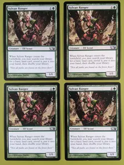Sylvan Ranger x4 Magic 2011 M11 4x Playset Magic the Gathering MTG - Image 1