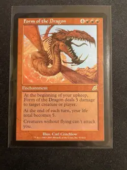 MtG X1 Form Of The Dragon Scourge Magic the Gathering (Enchantment) - Image 1