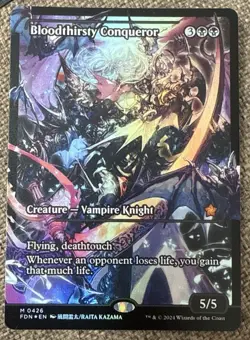 Bloodthirsty Conqueror - Showcase Foil - Foundations - Magic the Gathering - Image 1