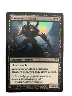 1x Harvester of Souls - Foil Light Play, English Avacyn Restored MTG Magic - Image 1