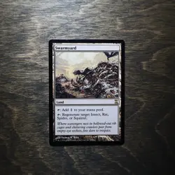 Swarmyard - Time Spiral - MTG TSP EDH land regenerate squirrel LP - Image 1