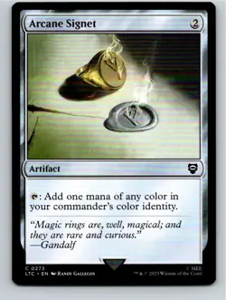 Magic the Gathering Arcane Signet Lord of the Rings Commander MTG Free Shipping! - Image 1