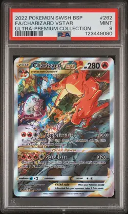 Charizard Vstar 262 Ultra Premium Collection Pokemon PSA 9 - Image 1