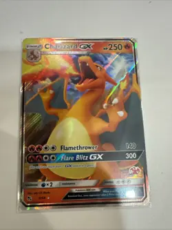Pokemon TCG Charizard GX 9/68 Hidden Fates Holo Full Art Rare Vintage - Image 1