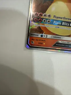 Pokemon TCG Charizard GX 9/68 Hidden Fates Holo Full Art Rare Vintage - Image 3