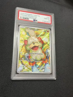 2024 Pokemon TWM EN HISUAIN GROWLITHE RARE PSA10 GEM MINT 10 GRADE! - Image 1