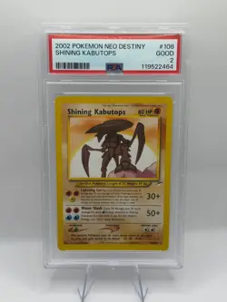 POKEMON SHINING KABUTOPS NEO DESTINY 108 PSA 2 INVEST HOLO - Image 1