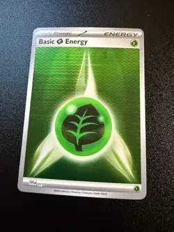 Basic Grass Energy [Holo] #17 Pokemon Scarlet & Violet Energy - Image 1