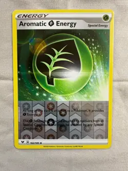 Pokemon TCG Aromatic Energy Vivid Voltage 162/185 Reverse Holo Common 2020 NM - Image 1