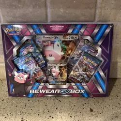 Pokemon TCG Bewear GX Box 4 Booster Packs XY Evolutions S&M Guardians Rising - Image 1