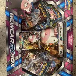 Pokemon TCG Bewear GX Box 4 Booster Packs XY Evolutions S&M Guardians Rising - Image 5