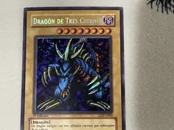 Tri-Horned Dragon LDD-S000 1ST Edition SPANISH Secret Rare LOB-000 Yugioh HP - Image 3