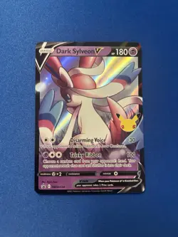 Dark Sylveon V SWSH134 Pokemon Celebrations Black Star Promo Card Anniversary - Image 1