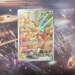 Pokemon Eevee TCG Card Twilight Masquerade Illustration Rare 188/167 - Image 1