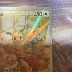 Pokemon Eevee TCG Card Twilight Masquerade Illustration Rare 188/167 - Image 3