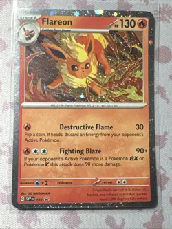Flareon SVP 167 Pokemon Holo Prismatic Evolutions Black Star Promo Card NM - Image 1