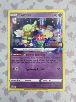 Comfey - SWSH242 (Prerelease) - Pokemon Promo Ultra Rare Holo Card LP - Image 1
