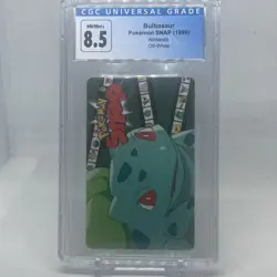 1999 Pokemon Snap Bulbasaur Smart Card Blockbuster Video Nintendo CGC 8.5 - Image 1