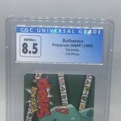 1999 Pokemon Snap Bulbasaur Smart Card Blockbuster Video Nintendo CGC 8.5 - Image 3