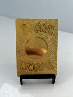 Mew EX Gold Tone Foil Pokemon Card Fan Art Display Card HP120 - Image 2