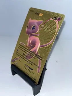 Mew EX Gold Tone Foil Pokemon Card Fan Art Display Card HP120 - Image 4