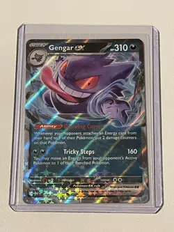 Gengar ex 104/162 Holo Pokemon Trading Card - Image 1
