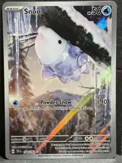 Pokemon TCG Snom Scarlet & Violet Temporal Forces 168/162 Card in NM Condition - Image 1