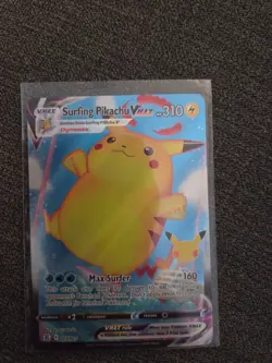 Surfing Pikachu VMAX - 009/025 - Pokemon Celebrations Sword Shield Rare Card NM - Image 1