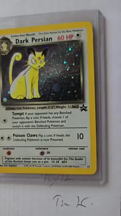 Pokemon TCG Dark Persian Holo Promo Card 17 - Image 2