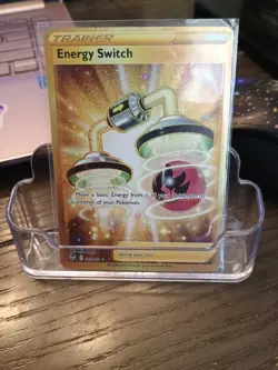 Pokemon TCG Energy Switch Silver Tempest Holo Card 212/195 Secret Rare - Image 1