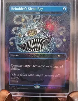 Beholder's Sleep Ray - Stifle (Rainbow Foil) Secret Lair Drop MTG Near Mint - Image 1
