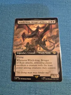 MTG LOTR Witch King Bringer of Ruin 💥EXTENDED ART💥 #391 Lord of Rings - Image 1