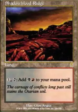 MTG Shadowblood Ridge, Odyssey, Damaged, English - Image 1