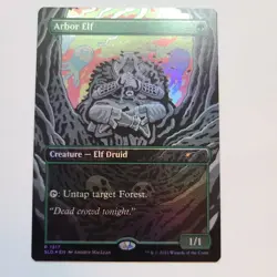 Magic the Gathering - Arbor Elf (Borderless,Rainbow Foil) - Secret Lair - NM - Image 1