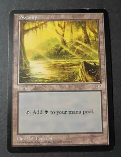 MTG - Magic: The Gathering - Swamps 339-342 - Mirage Vintage 1996 - LP/MP - Image 4