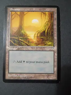 MTG - Magic: The Gathering - Swamps 339-342 - Mirage Vintage 1996 - LP/MP - Image 5