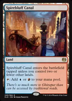 MTG Spirebluff Canal, Kaladesh, Heavily Played, English - Image 1