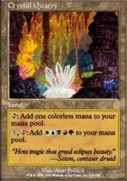 MTG Crystal Quarry, Odyssey, Heavily Played, English - Image 1