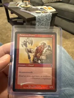 dwarven grunt common foil ODYSSEY Magic the Gathering Unplayed Near MInt - Image 1