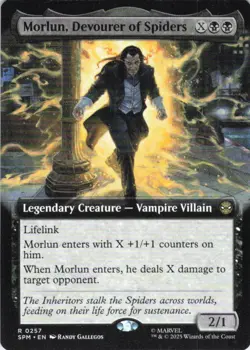 MTG Morlun, Devourer of Spiders (Extended Art) (257) | NM | Spider-Man {SPM} - Image 1